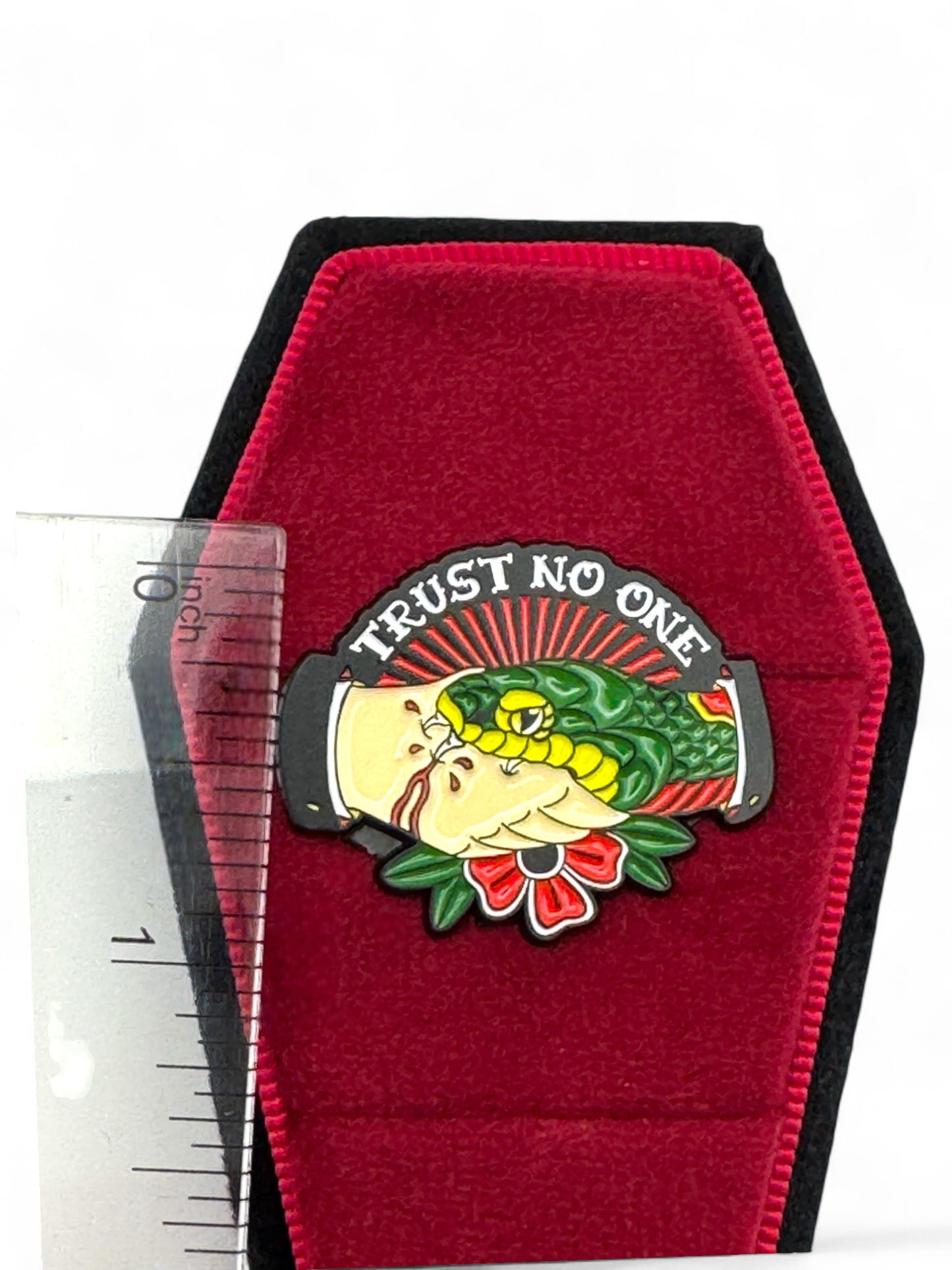 Trust No One Enamel Pin