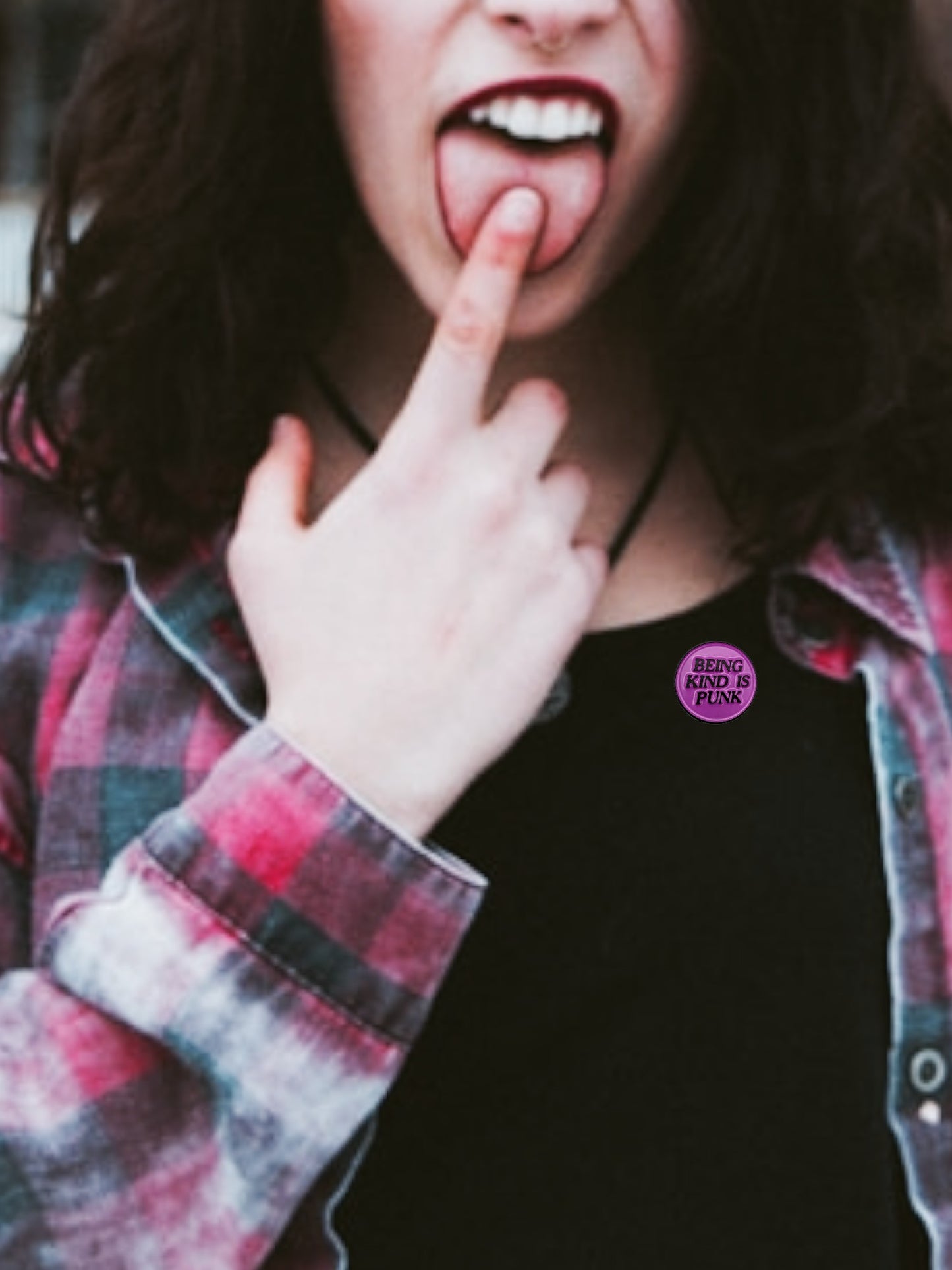 Being Kind Is Punk Enamel Pin