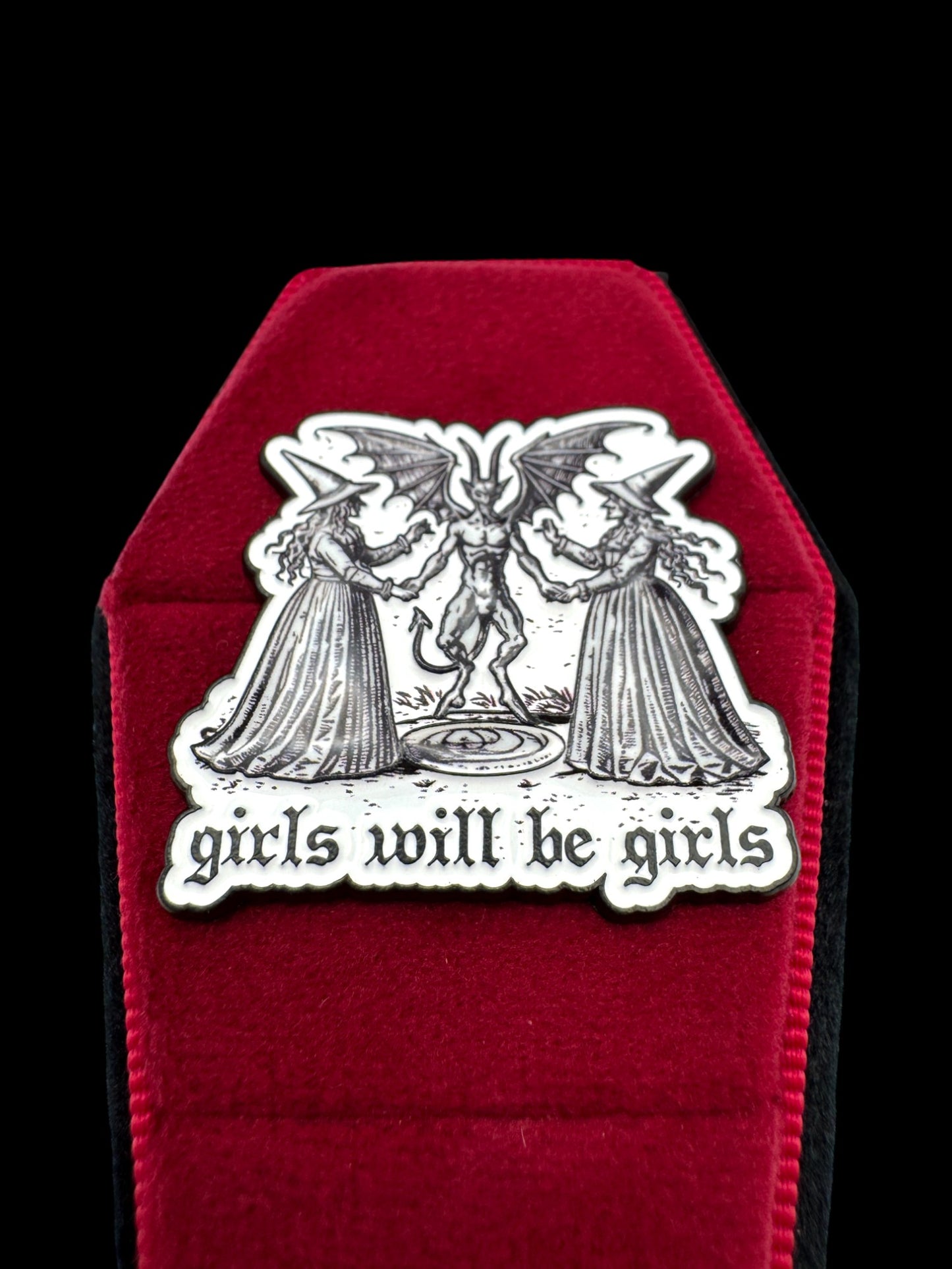 Girls Will Be Girls Enamel Pin