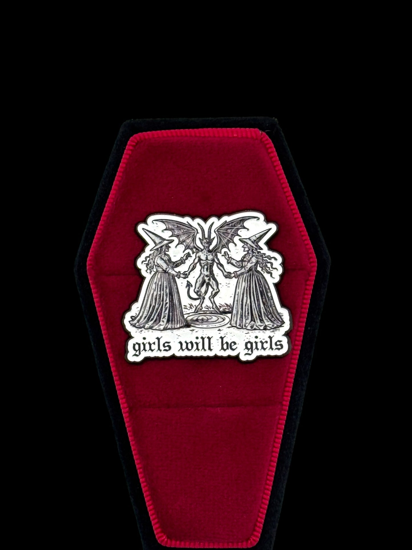 Girls Will Be Girls Enamel Pin