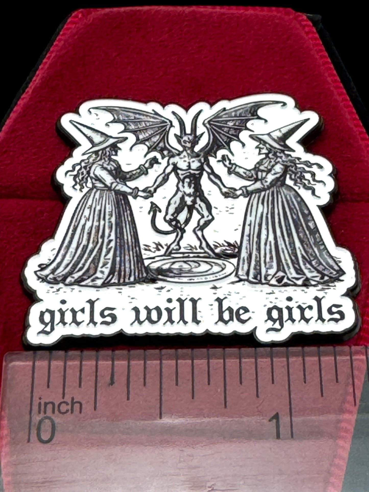 Girls Will Be Girls Enamel Pin