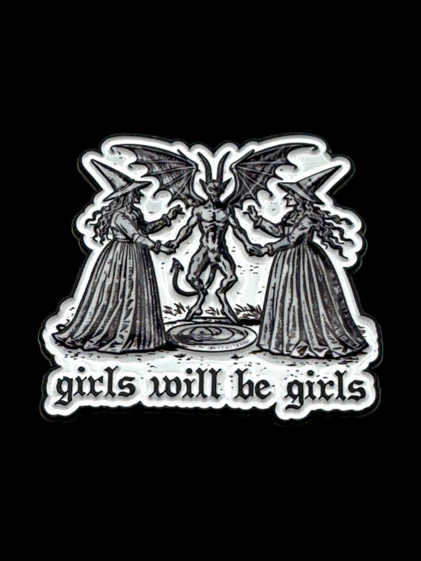 Girls Will Be Girls Enamel Pin