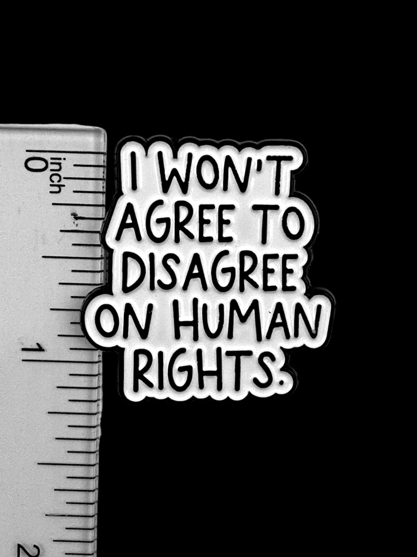 I Won’t Agree to Disagree Enamel Pin