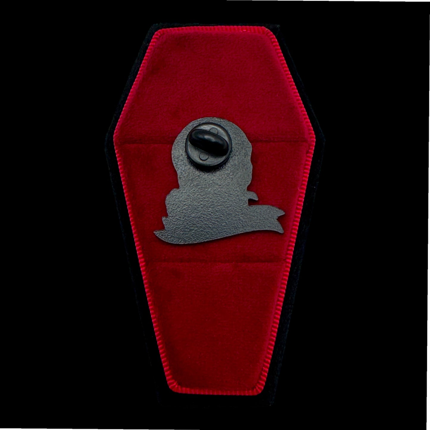Dead Inside Skull Rose Enamel Pin