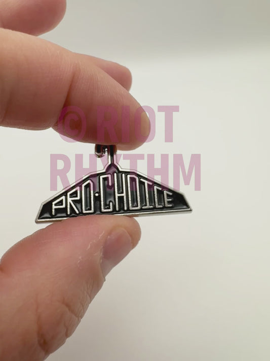 Pro-Choice Hanger Enamel Pin